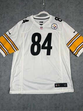 Nike Pittsburgh Steelers Antonio Brown #84 NFL On Field Jersey XL White